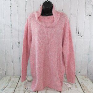 Style & Co. Pink Cowl Neck Sweater